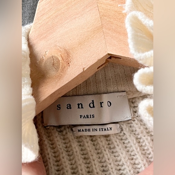 Sandro Ruffle Collar Sweater - Picture 4 of 5